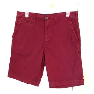 Maroon Flat Front Shorts